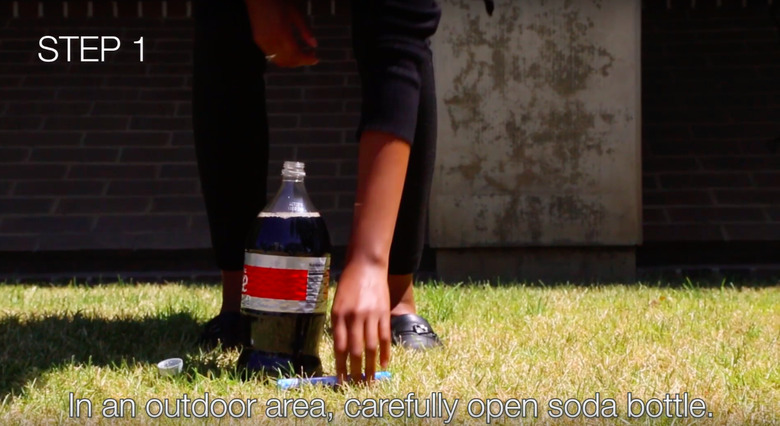 Mentos and Soda Fountain Science Experiment