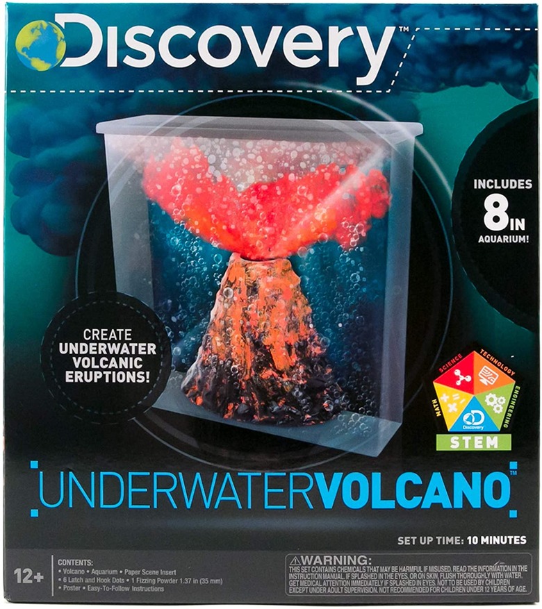 Underwater volcano science kit.