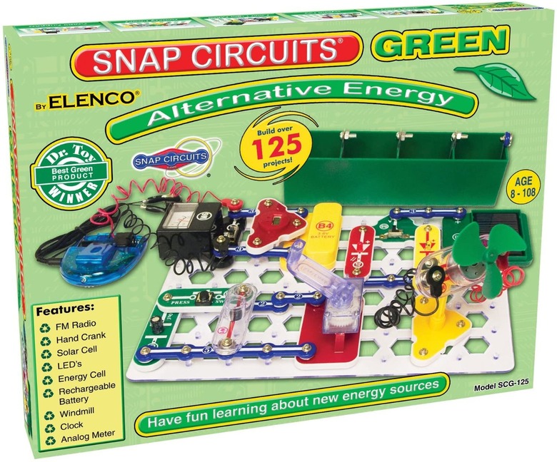 Green alternative energy science kit.